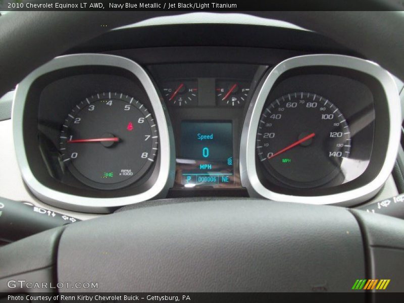 Navy Blue Metallic / Jet Black/Light Titanium 2010 Chevrolet Equinox LT AWD