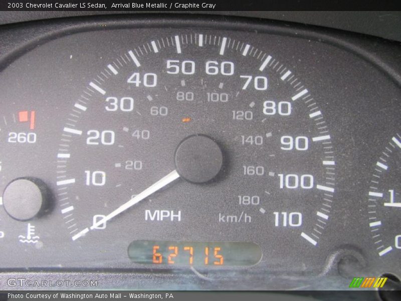 Arrival Blue Metallic / Graphite Gray 2003 Chevrolet Cavalier LS Sedan