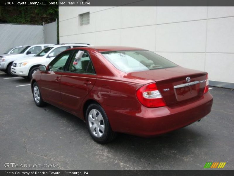 Salsa Red Pearl / Taupe 2004 Toyota Camry XLE