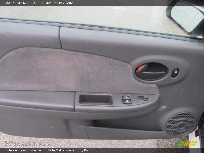 White / Gray 2003 Saturn ION 3 Quad Coupe