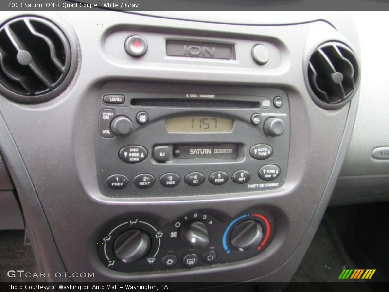 White / Gray 2003 Saturn ION 3 Quad Coupe