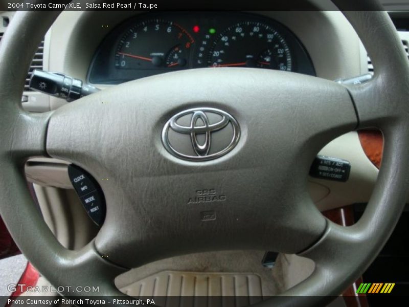 Salsa Red Pearl / Taupe 2004 Toyota Camry XLE