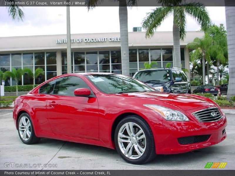  2008 G 37 Coupe Vibrant Red