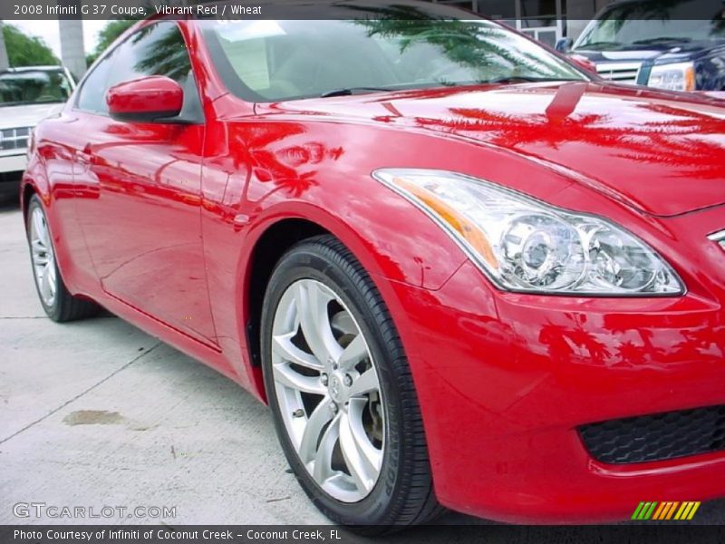 Vibrant Red / Wheat 2008 Infiniti G 37 Coupe