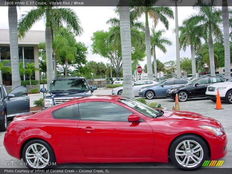 Vibrant Red / Wheat 2008 Infiniti G 37 Coupe
