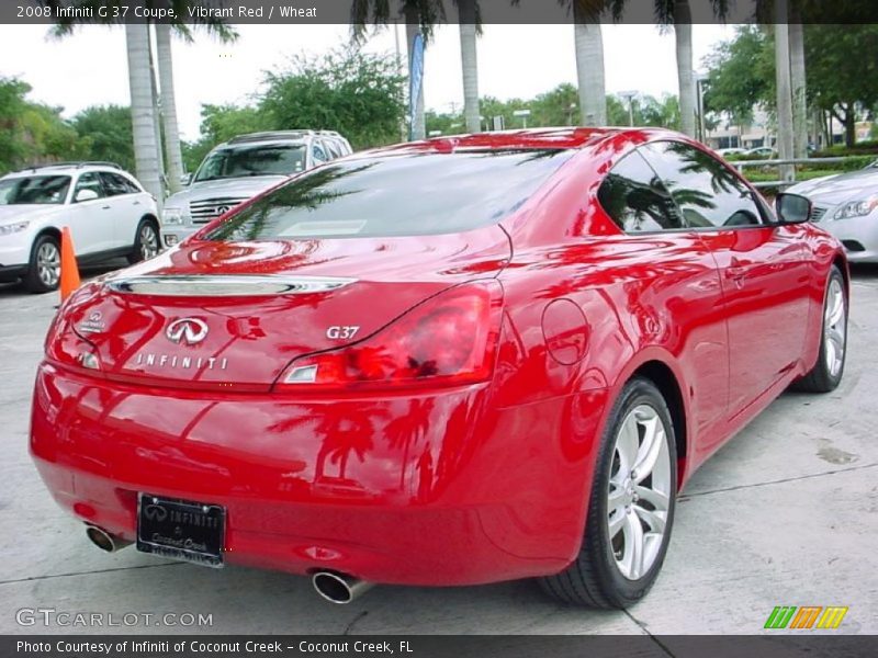  2008 G 37 Coupe Vibrant Red