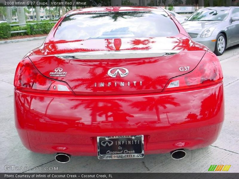 Vibrant Red / Wheat 2008 Infiniti G 37 Coupe