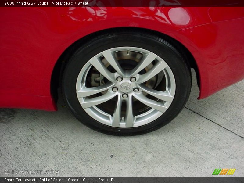 Vibrant Red / Wheat 2008 Infiniti G 37 Coupe
