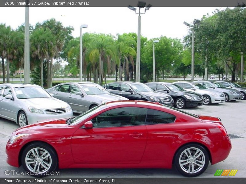 Vibrant Red / Wheat 2008 Infiniti G 37 Coupe