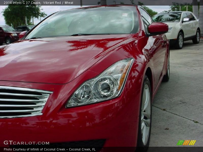 Vibrant Red / Wheat 2008 Infiniti G 37 Coupe