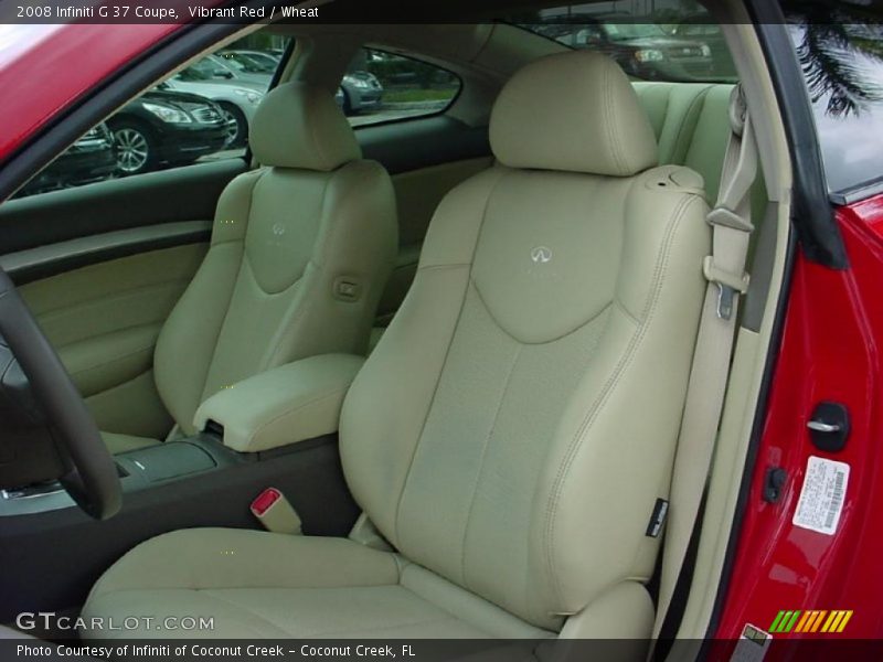 Vibrant Red / Wheat 2008 Infiniti G 37 Coupe