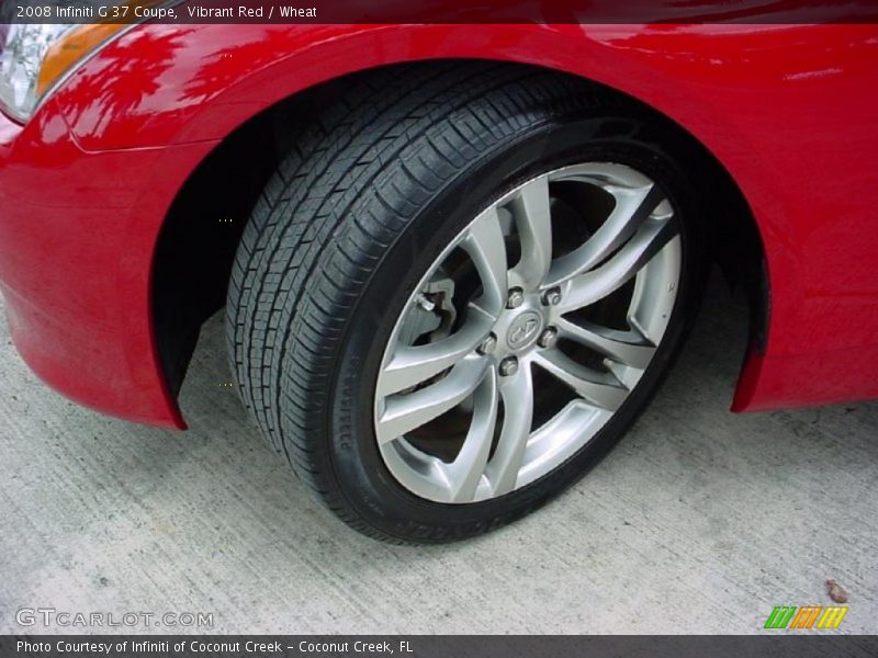 Vibrant Red / Wheat 2008 Infiniti G 37 Coupe