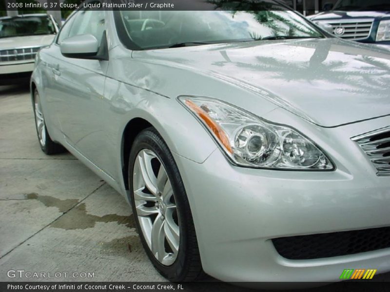 Liquid Platinum Silver / Graphite 2008 Infiniti G 37 Coupe