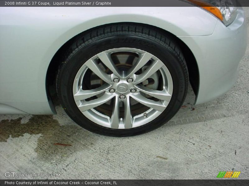 Liquid Platinum Silver / Graphite 2008 Infiniti G 37 Coupe