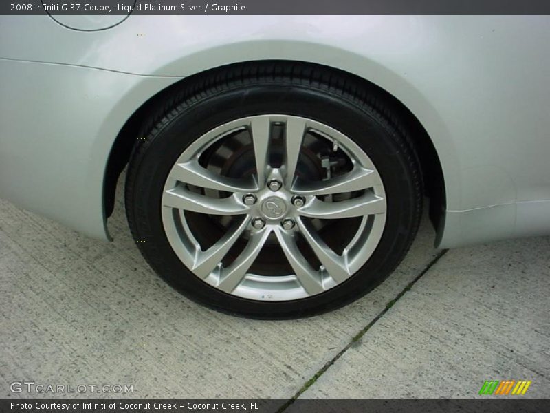 Liquid Platinum Silver / Graphite 2008 Infiniti G 37 Coupe