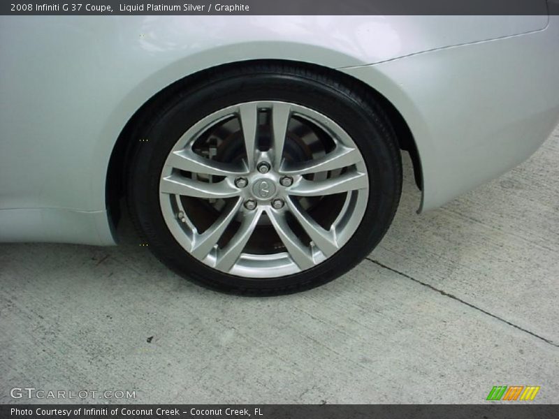 Liquid Platinum Silver / Graphite 2008 Infiniti G 37 Coupe