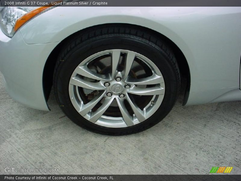Liquid Platinum Silver / Graphite 2008 Infiniti G 37 Coupe