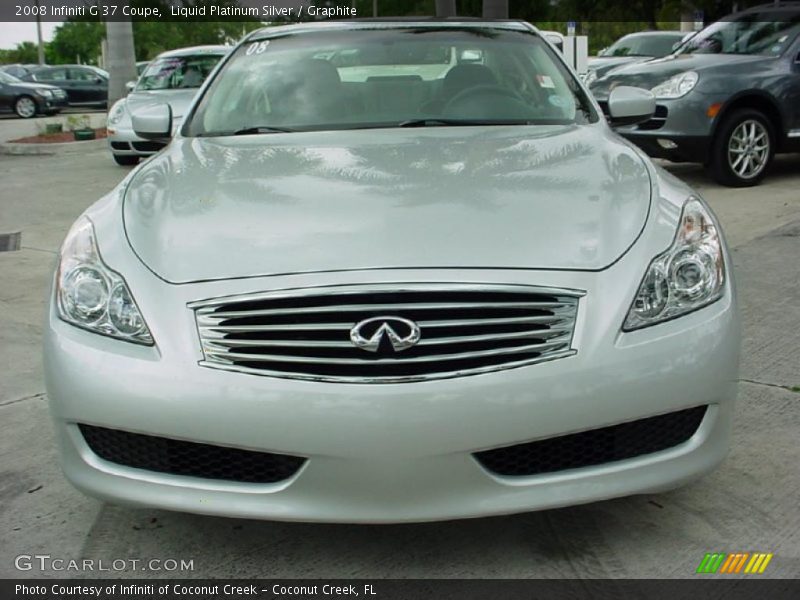 Liquid Platinum Silver / Graphite 2008 Infiniti G 37 Coupe