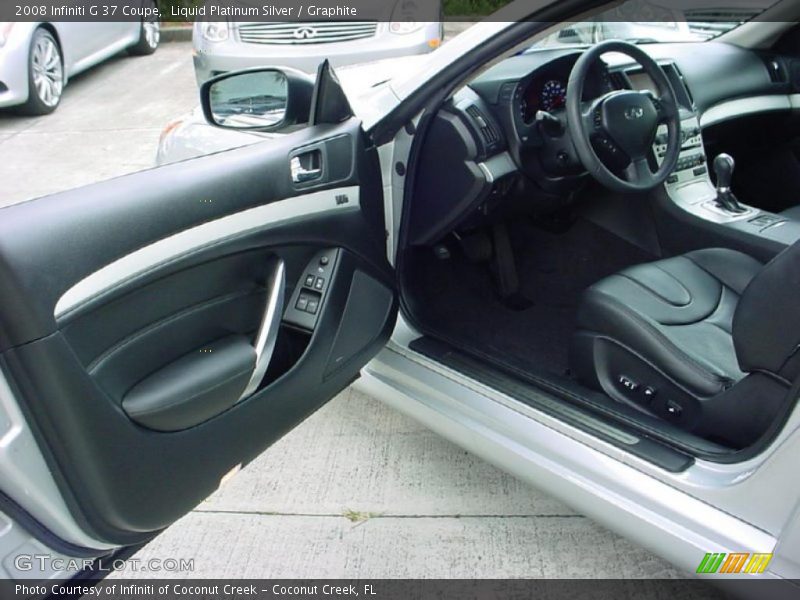 Liquid Platinum Silver / Graphite 2008 Infiniti G 37 Coupe