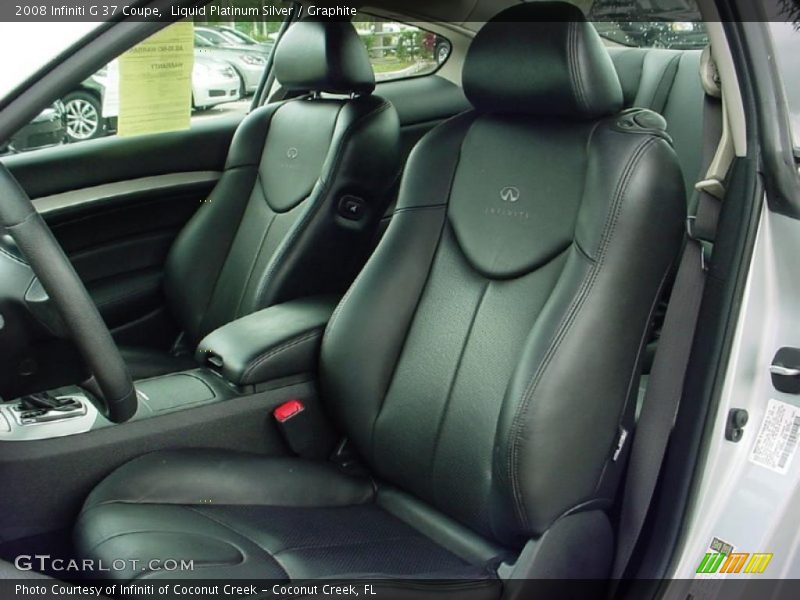 Liquid Platinum Silver / Graphite 2008 Infiniti G 37 Coupe