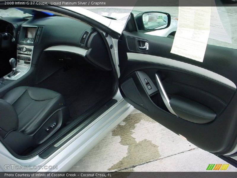 Liquid Platinum Silver / Graphite 2008 Infiniti G 37 Coupe