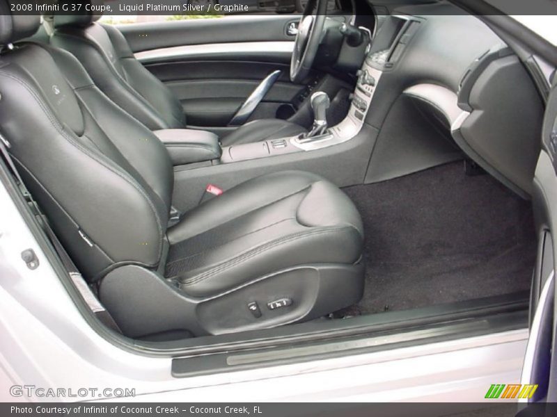 Liquid Platinum Silver / Graphite 2008 Infiniti G 37 Coupe
