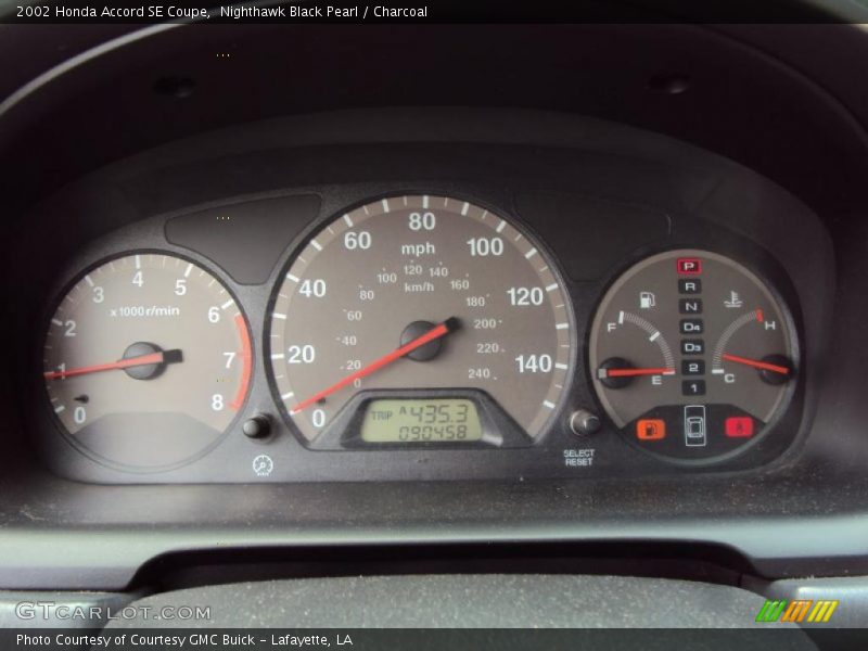 Nighthawk Black Pearl / Charcoal 2002 Honda Accord SE Coupe