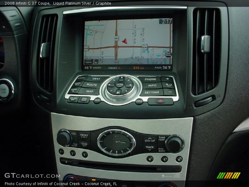 Liquid Platinum Silver / Graphite 2008 Infiniti G 37 Coupe