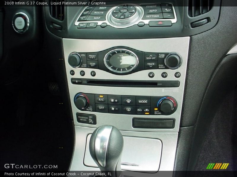 Liquid Platinum Silver / Graphite 2008 Infiniti G 37 Coupe