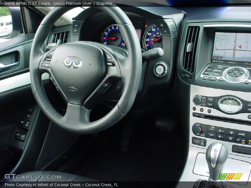 Liquid Platinum Silver / Graphite 2008 Infiniti G 37 Coupe