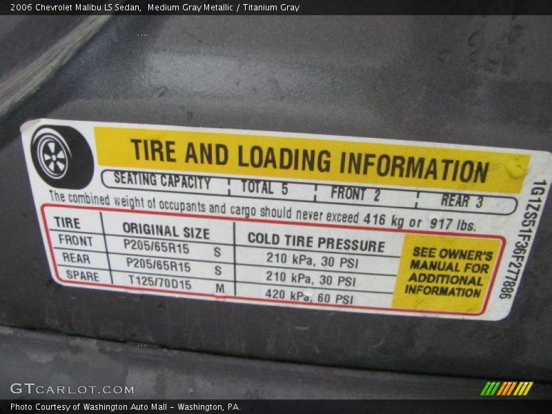 Medium Gray Metallic / Titanium Gray 2006 Chevrolet Malibu LS Sedan