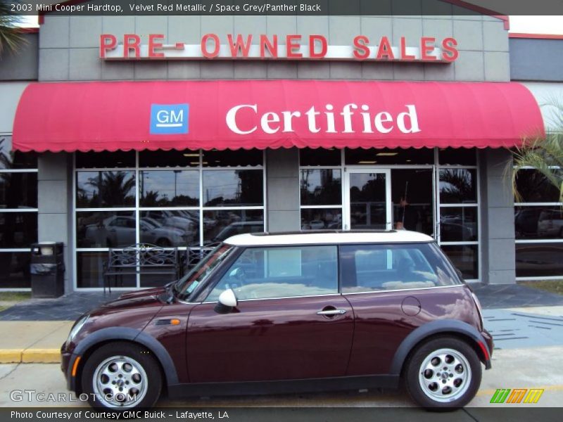 Velvet Red Metallic / Space Grey/Panther Black 2003 Mini Cooper Hardtop