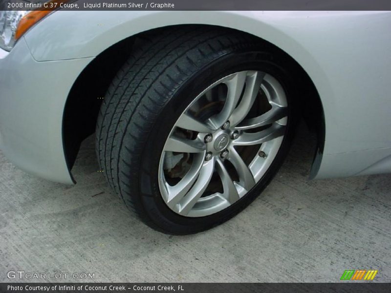 Liquid Platinum Silver / Graphite 2008 Infiniti G 37 Coupe