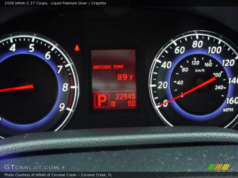 Liquid Platinum Silver / Graphite 2008 Infiniti G 37 Coupe