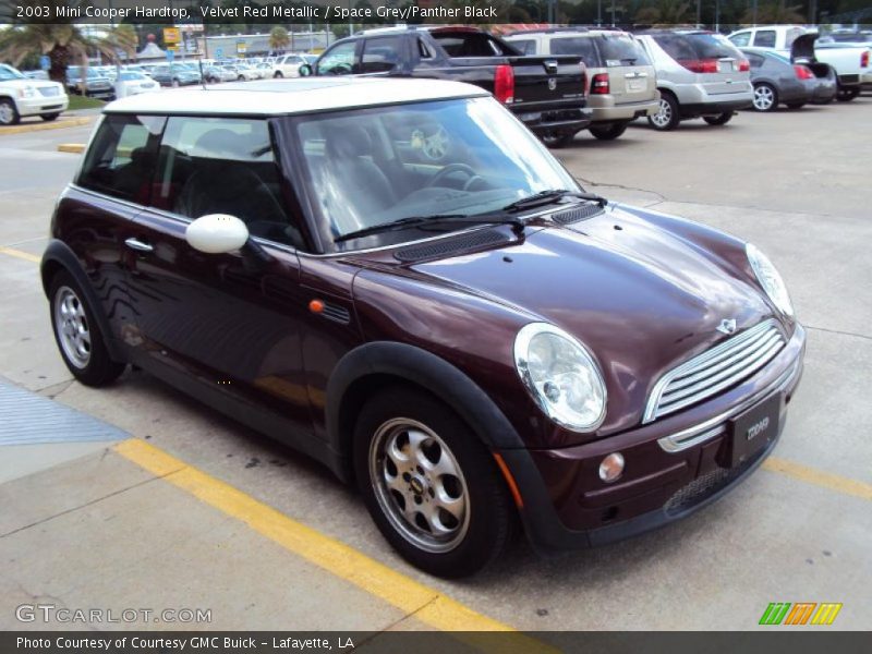 Velvet Red Metallic / Space Grey/Panther Black 2003 Mini Cooper Hardtop