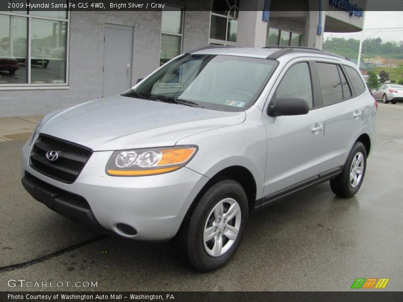 Bright Silver / Gray 2009 Hyundai Santa Fe GLS 4WD