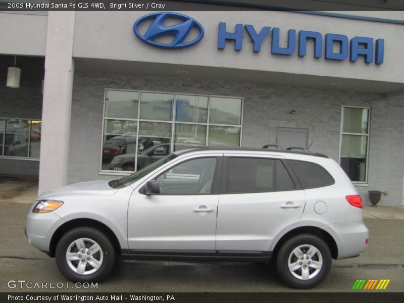 Bright Silver / Gray 2009 Hyundai Santa Fe GLS 4WD