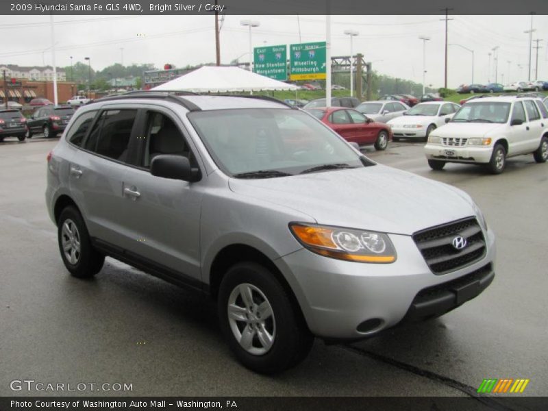 Bright Silver / Gray 2009 Hyundai Santa Fe GLS 4WD