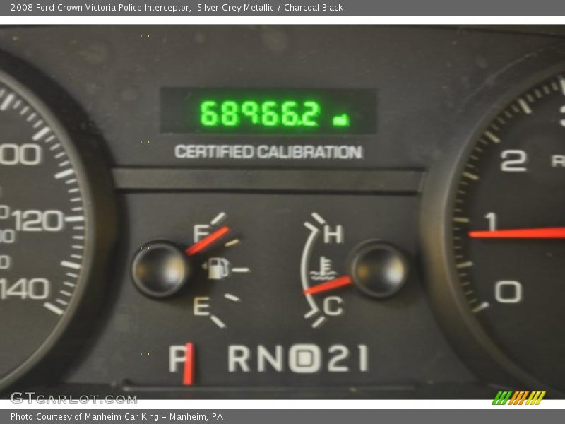 Silver Grey Metallic / Charcoal Black 2008 Ford Crown Victoria Police Interceptor