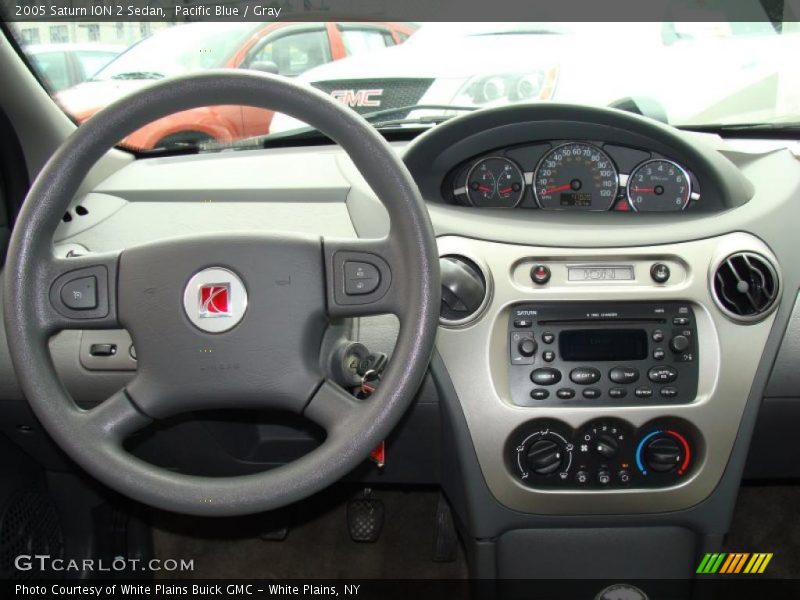 Pacific Blue / Gray 2005 Saturn ION 2 Sedan