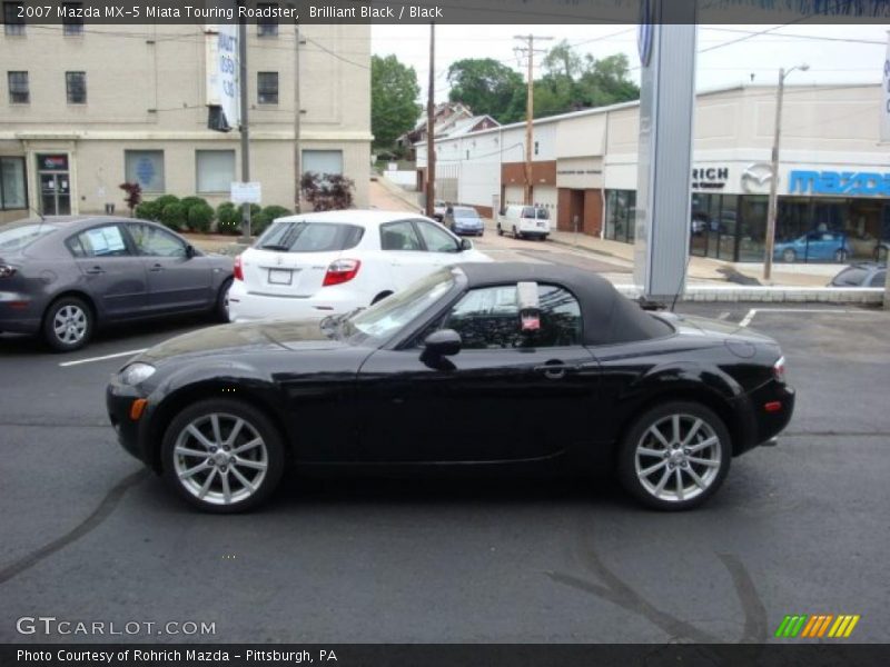 Brilliant Black / Black 2007 Mazda MX-5 Miata Touring Roadster