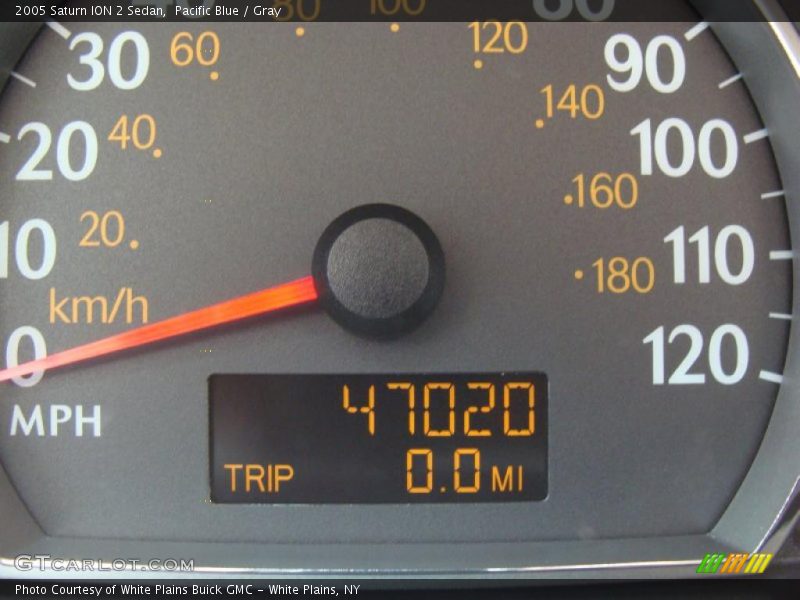 Pacific Blue / Gray 2005 Saturn ION 2 Sedan