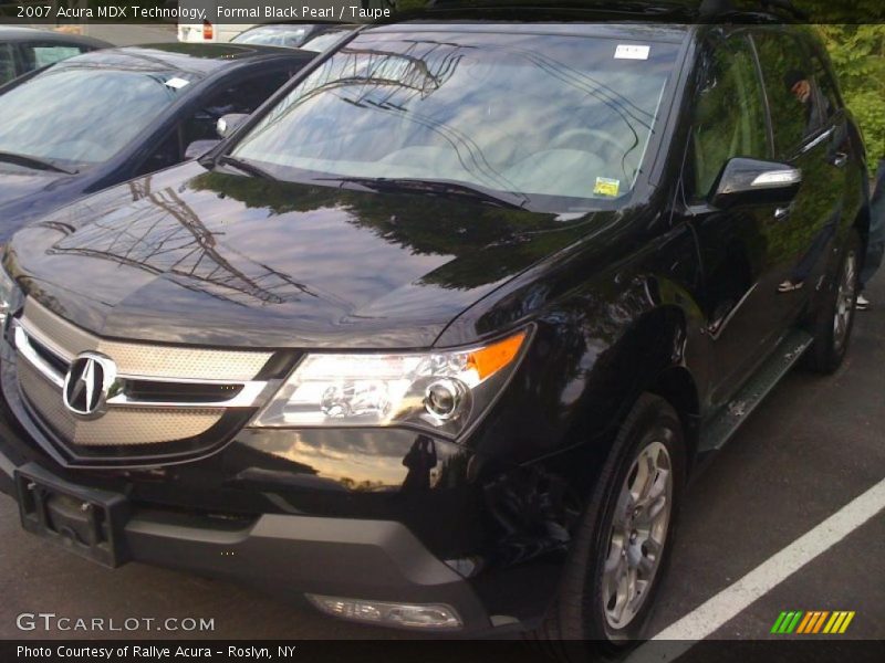 Formal Black Pearl / Taupe 2007 Acura MDX Technology