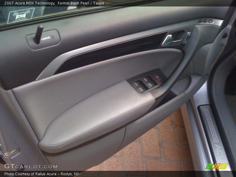 Formal Black Pearl / Taupe 2007 Acura MDX Technology