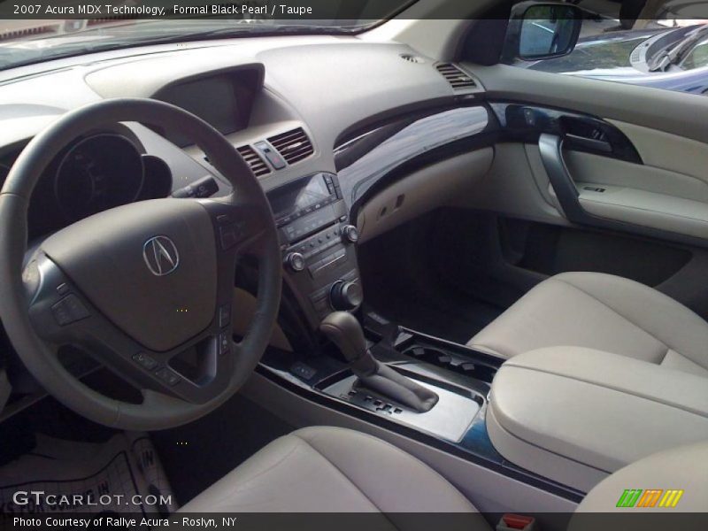 Formal Black Pearl / Taupe 2007 Acura MDX Technology