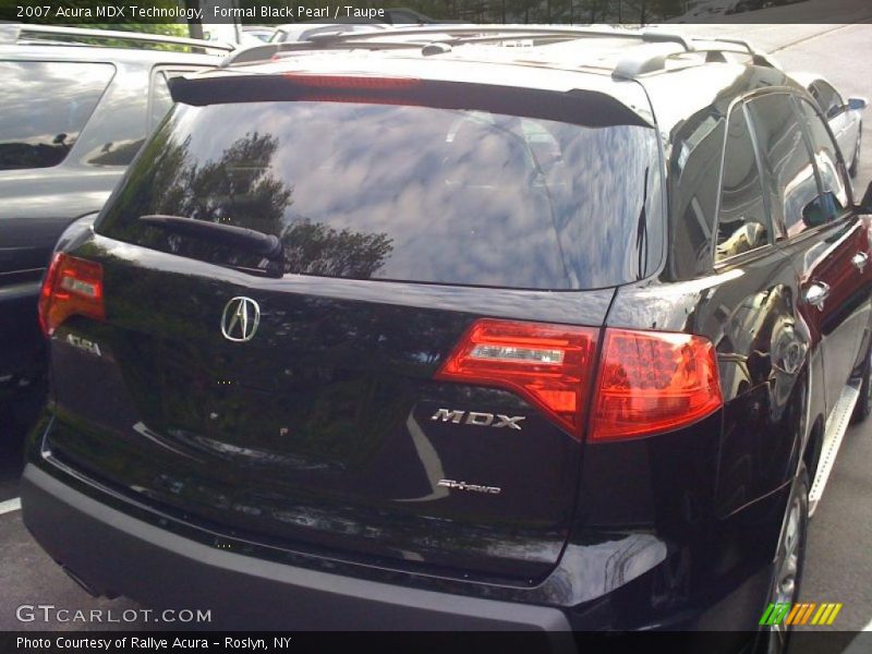 Formal Black Pearl / Taupe 2007 Acura MDX Technology
