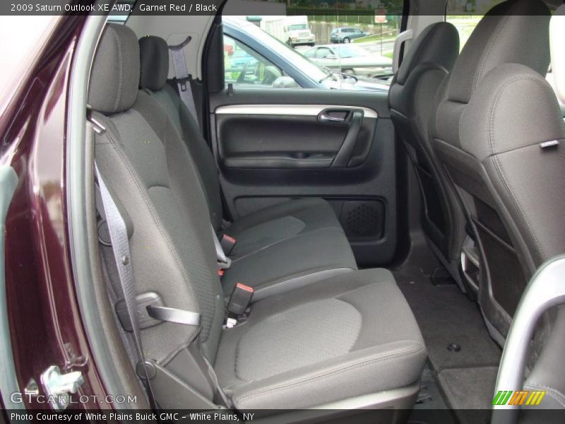 Garnet Red / Black 2009 Saturn Outlook XE AWD