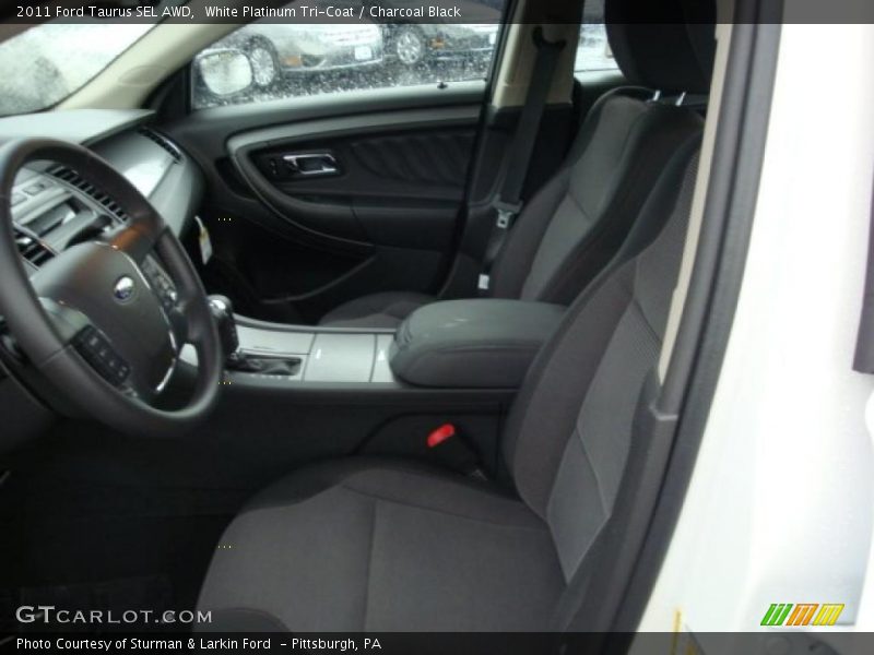 White Platinum Tri-Coat / Charcoal Black 2011 Ford Taurus SEL AWD