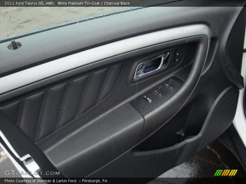 White Platinum Tri-Coat / Charcoal Black 2011 Ford Taurus SEL AWD