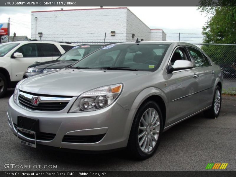 Silver Pearl / Black 2008 Saturn Aura XR